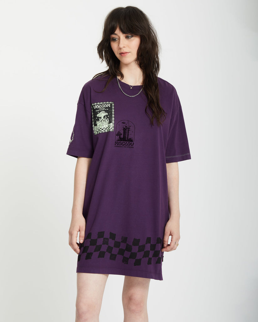 Filip Rygalski Tee Kleid - GRAPE ROYALE