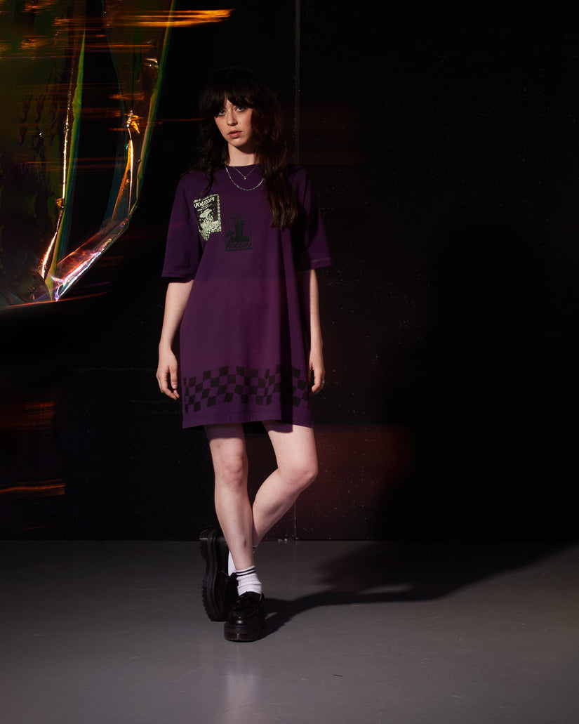 Filip Rygalski Tee Kleid - GRAPE ROYALE