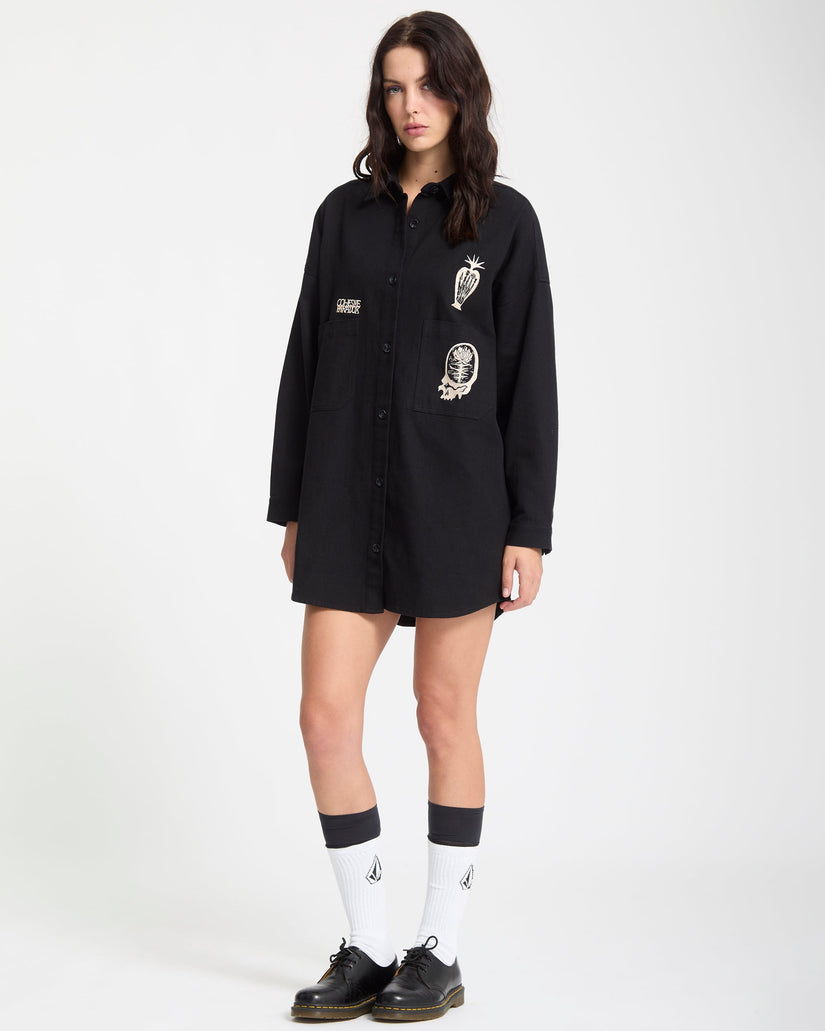 Vaderetro Kleid - Black