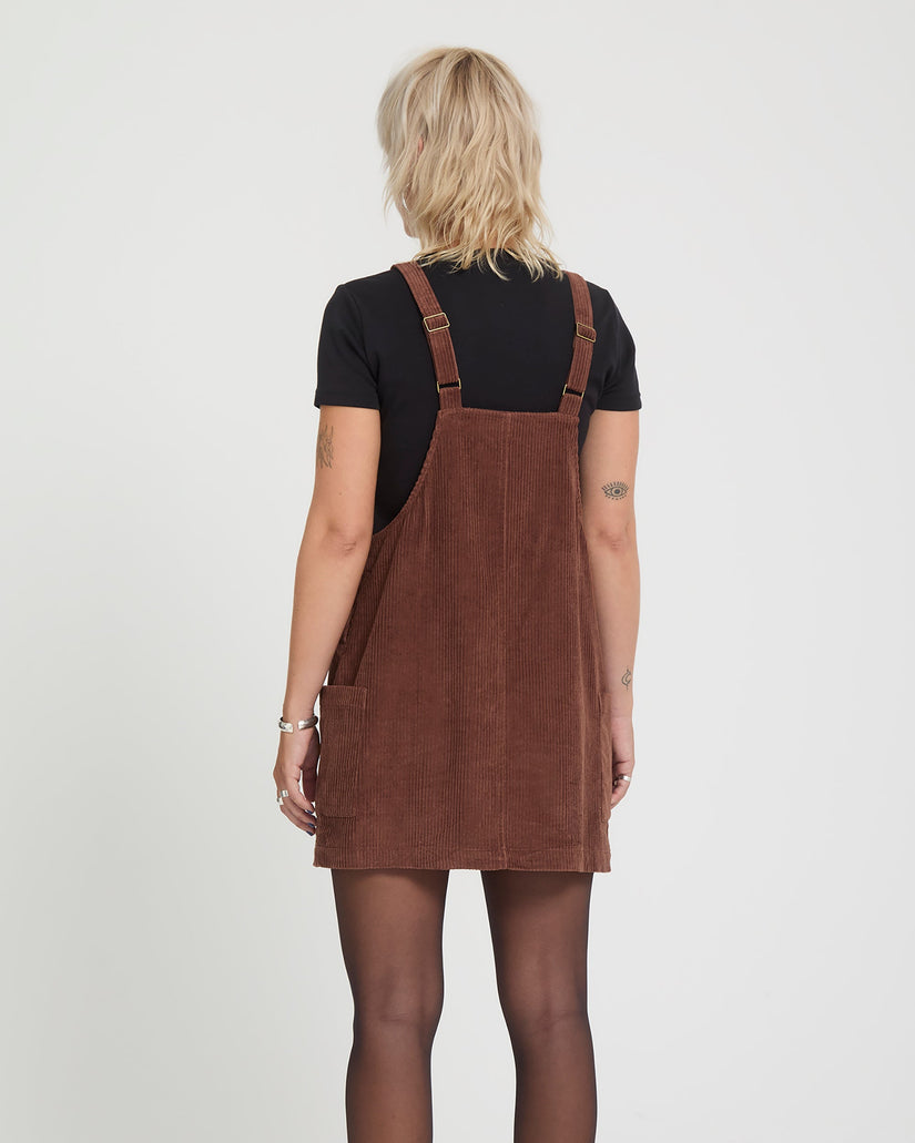 Power Cordkleid - Tobacco Brown
