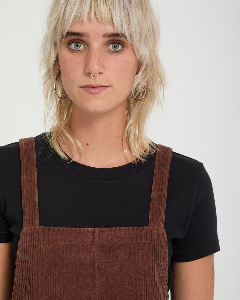 Power Cordkleid - Tobacco Brown
