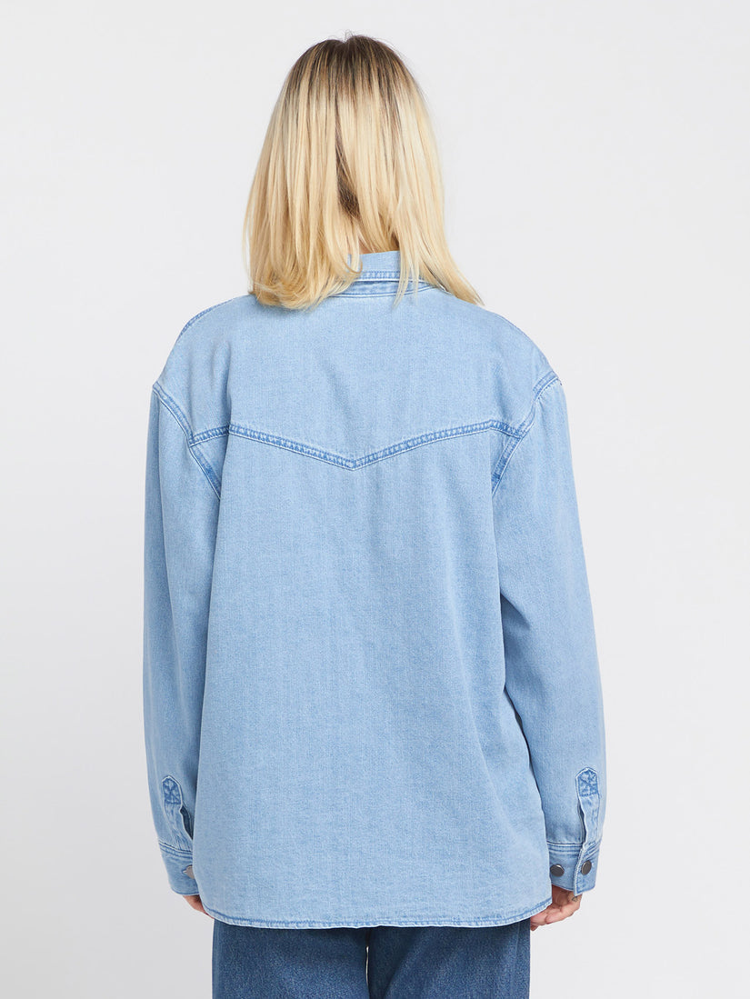 Chill Trap Shacket Jacke - China Blue