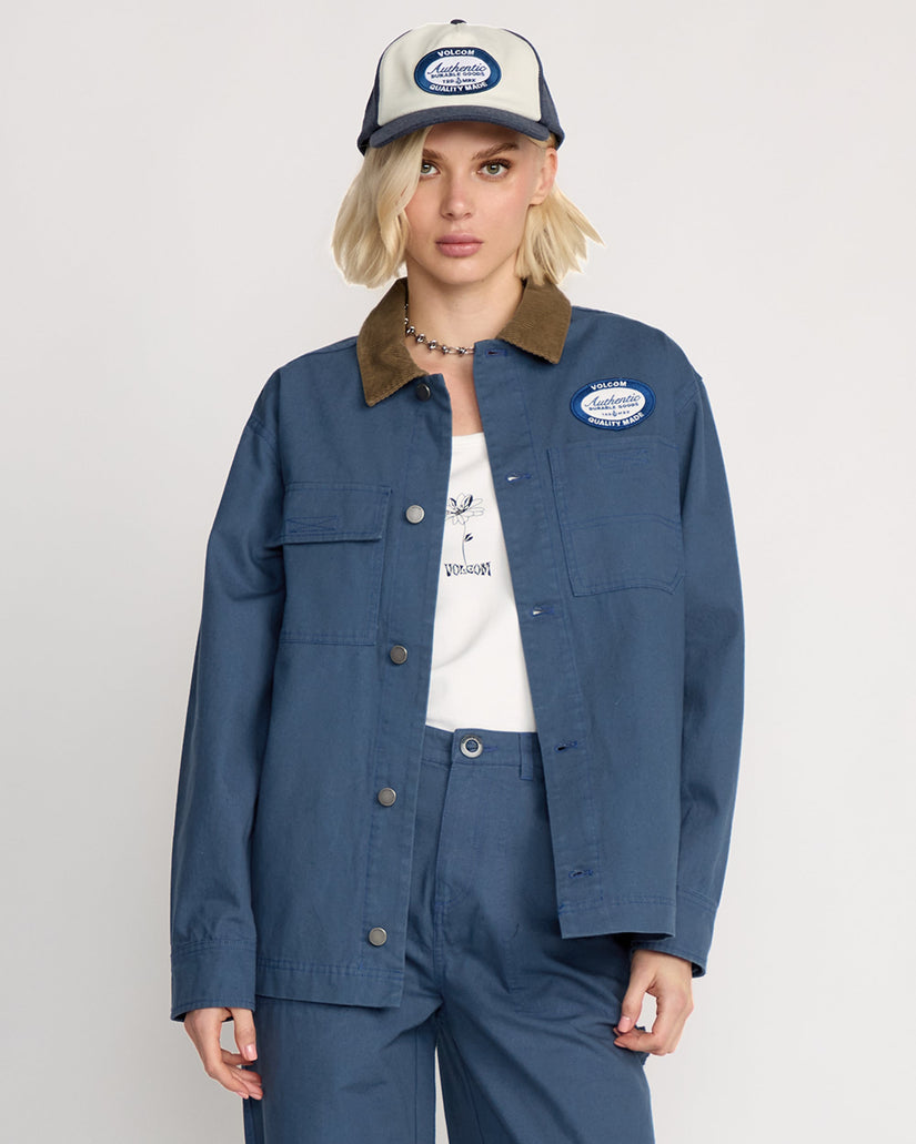 Full Cut Workwear Jacke - Harbor Blue