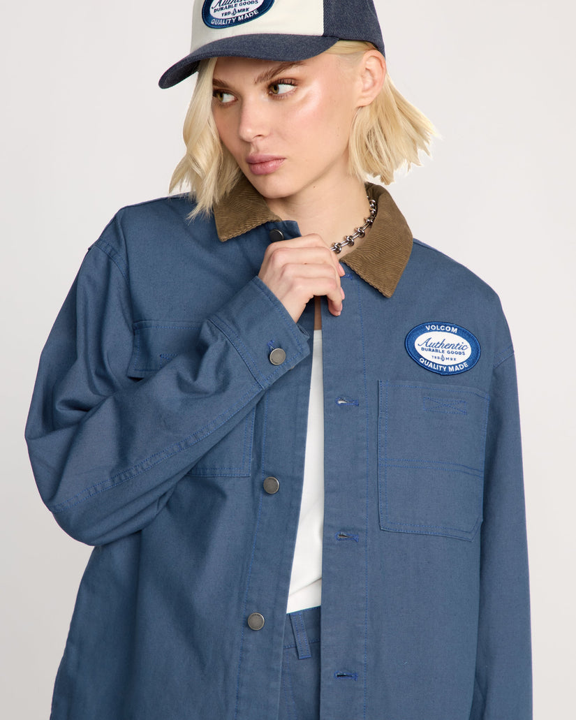 Full Cut Workwear Jacke - Harbor Blue