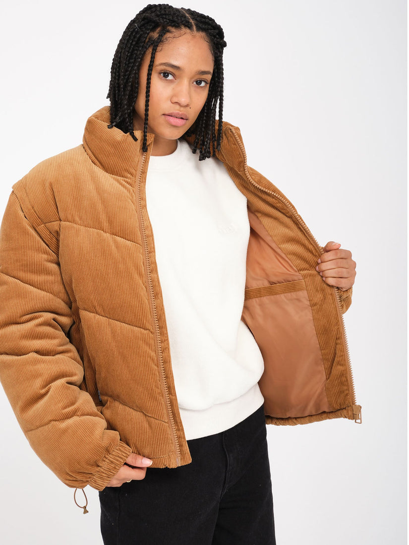 Cord'N Puffjacke - Vintage Brown