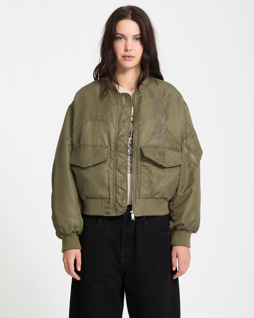 Vaderetro Bomberjacke - Wintermoss