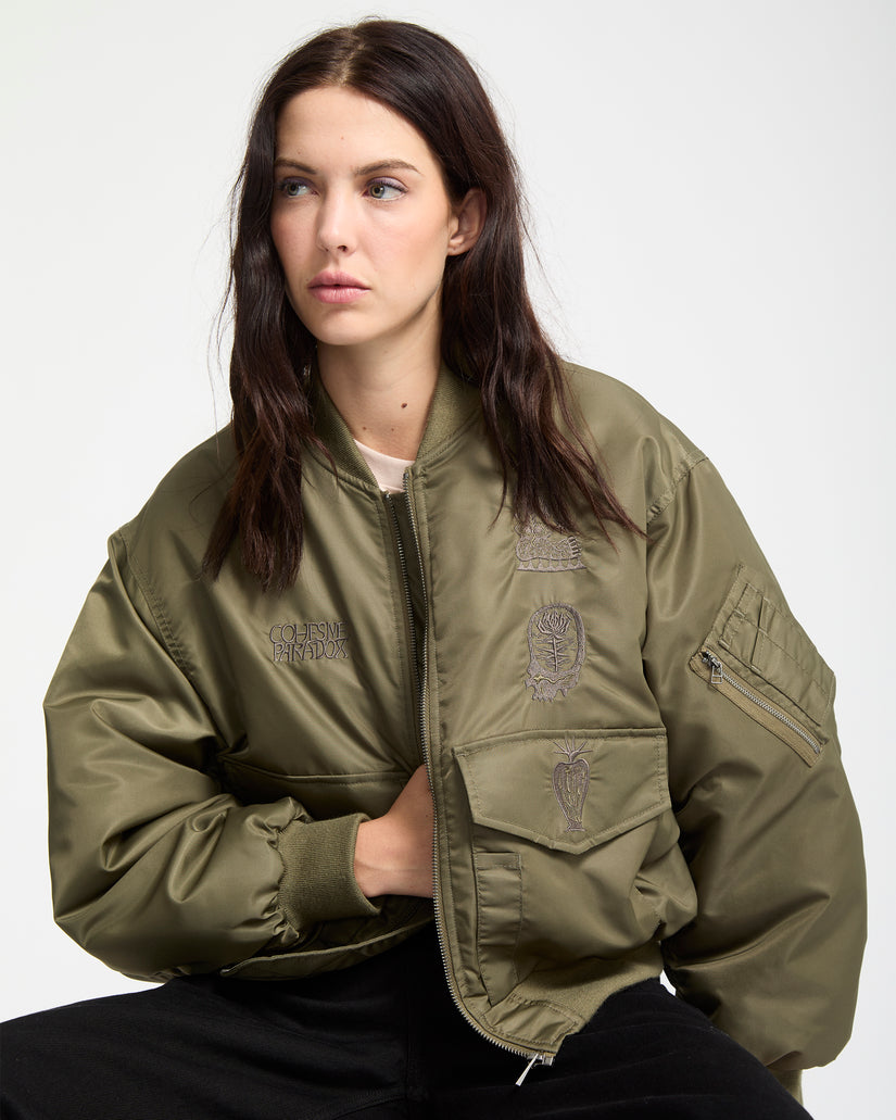 Vaderetro Bomberjacke - Wintermoss