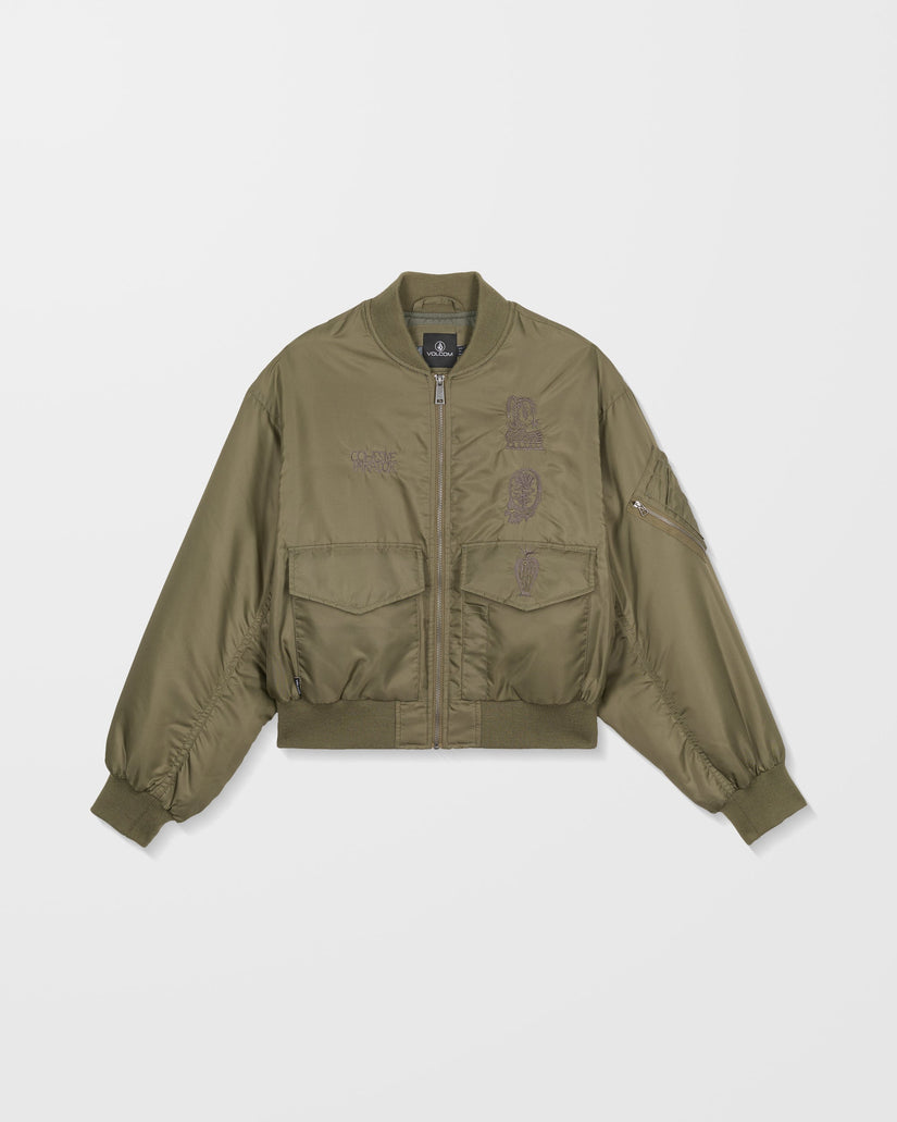 Vaderetro Bomberjacke - Wintermoss