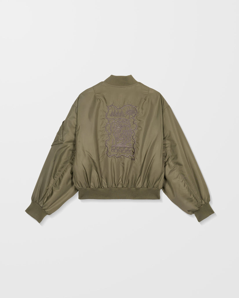 Vaderetro Bomberjacke - Wintermoss