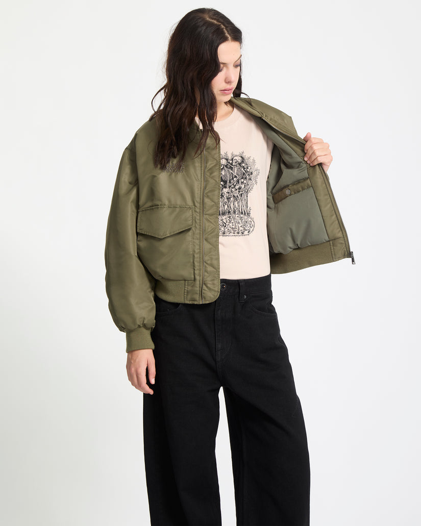 Vaderetro Bomberjacke - Wintermoss