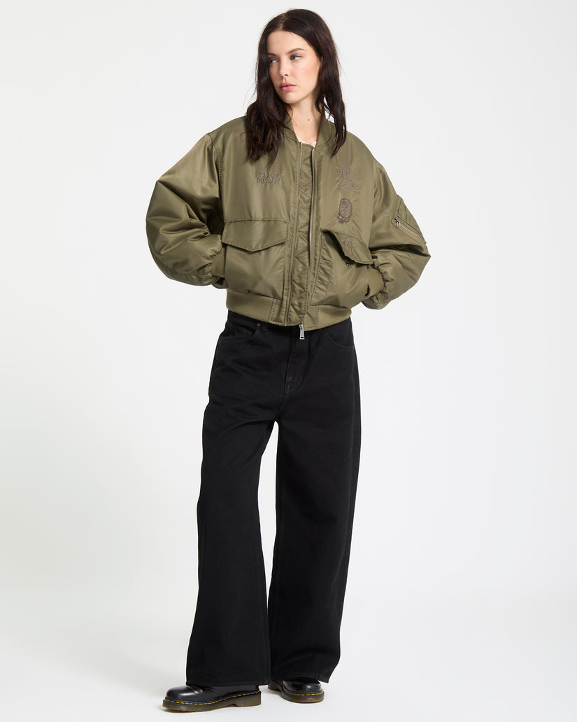 Vaderetro Bomberjacke - Wintermoss