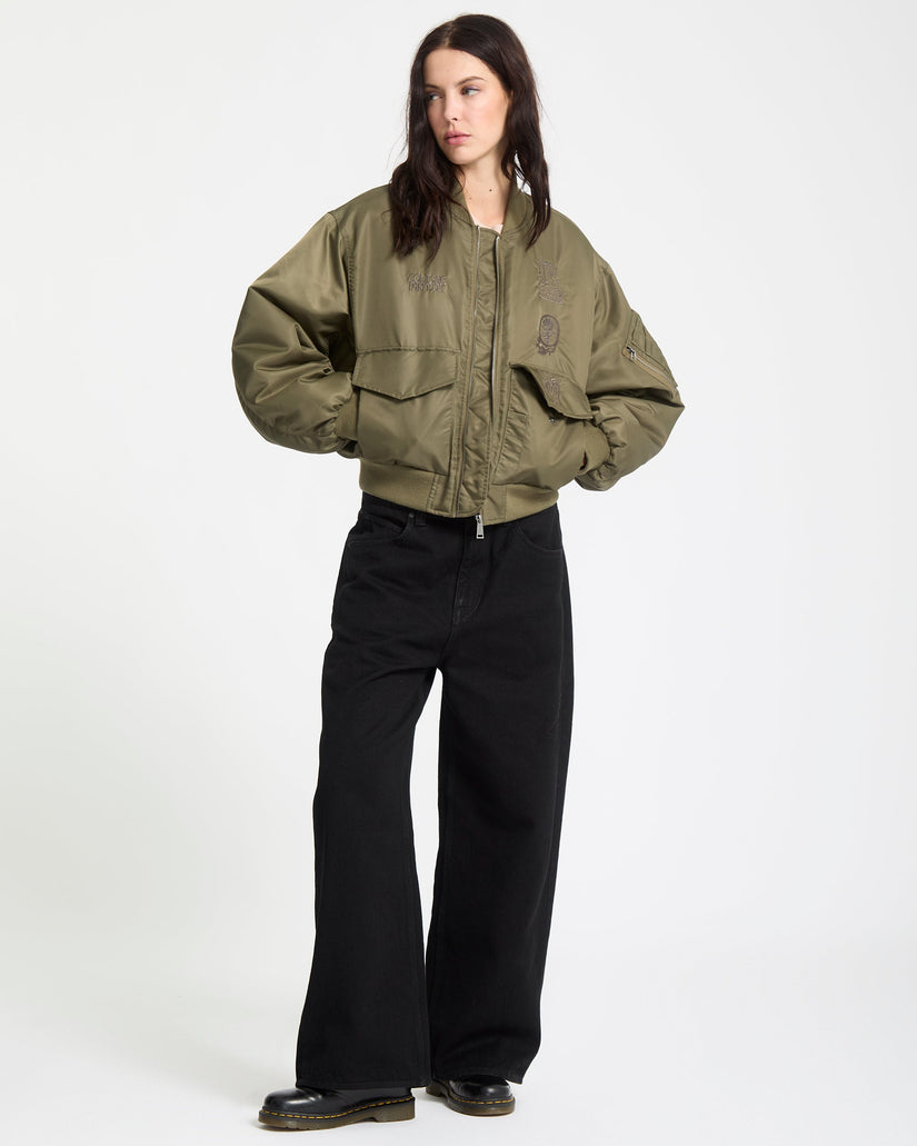 Vaderetro Bomberjacke - Wintermoss