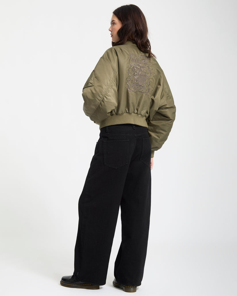 Vaderetro Bomberjacke - Wintermoss