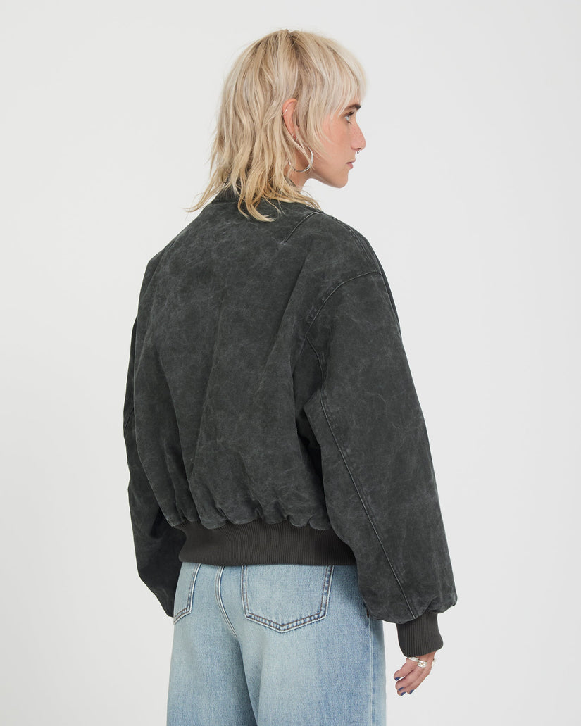 Workestra Bomberjacke - Rinsed Black