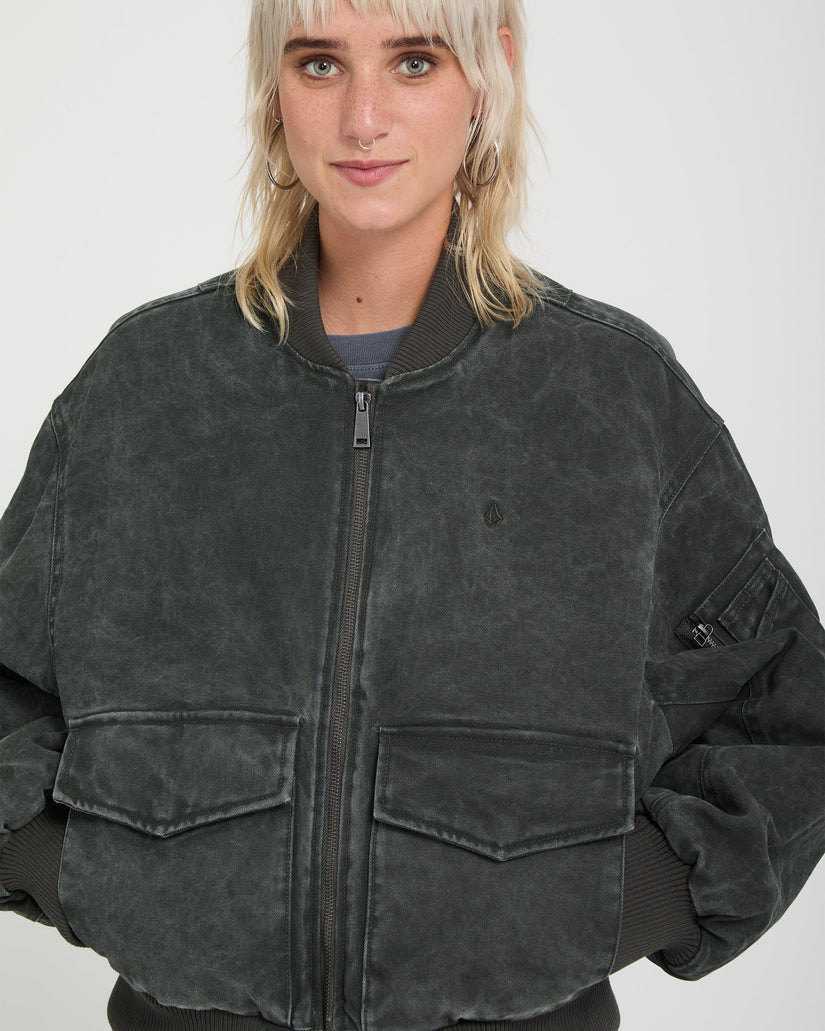 Workestra Bomberjacke - Rinsed Black
