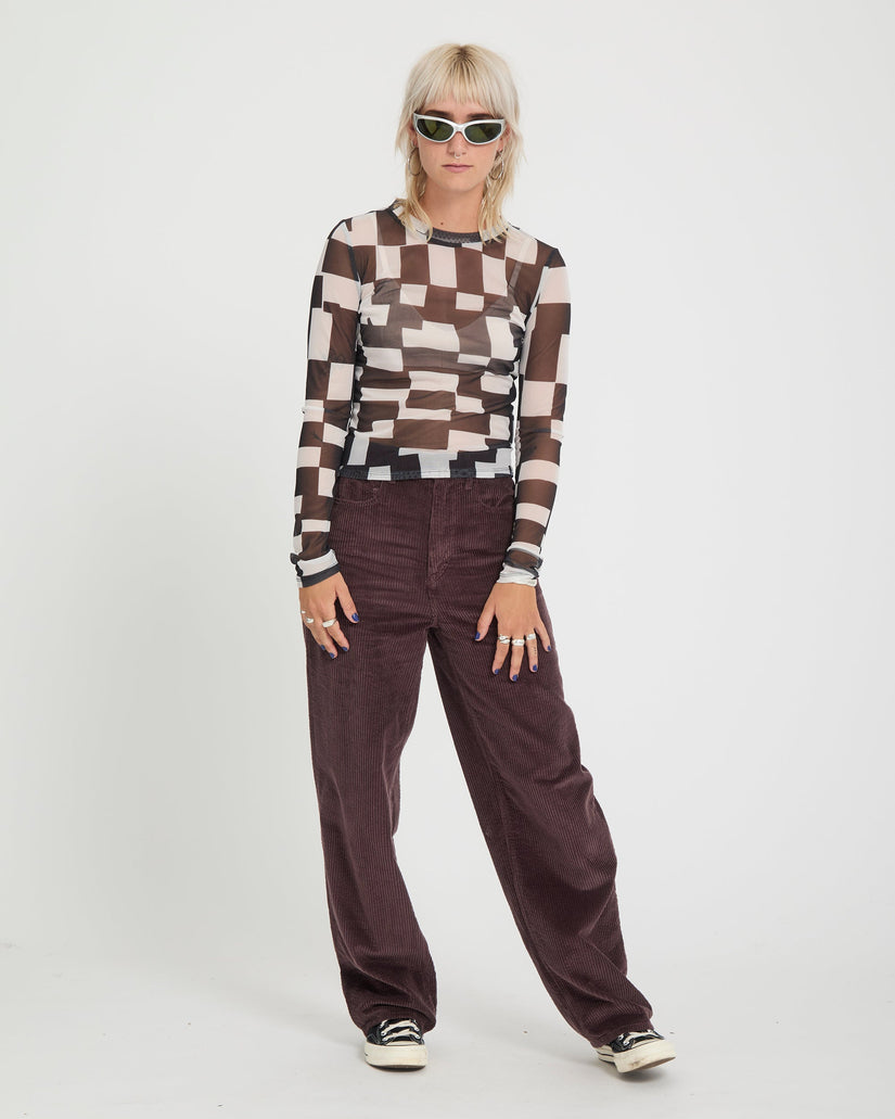 Weellow II Cordhose - Raisin