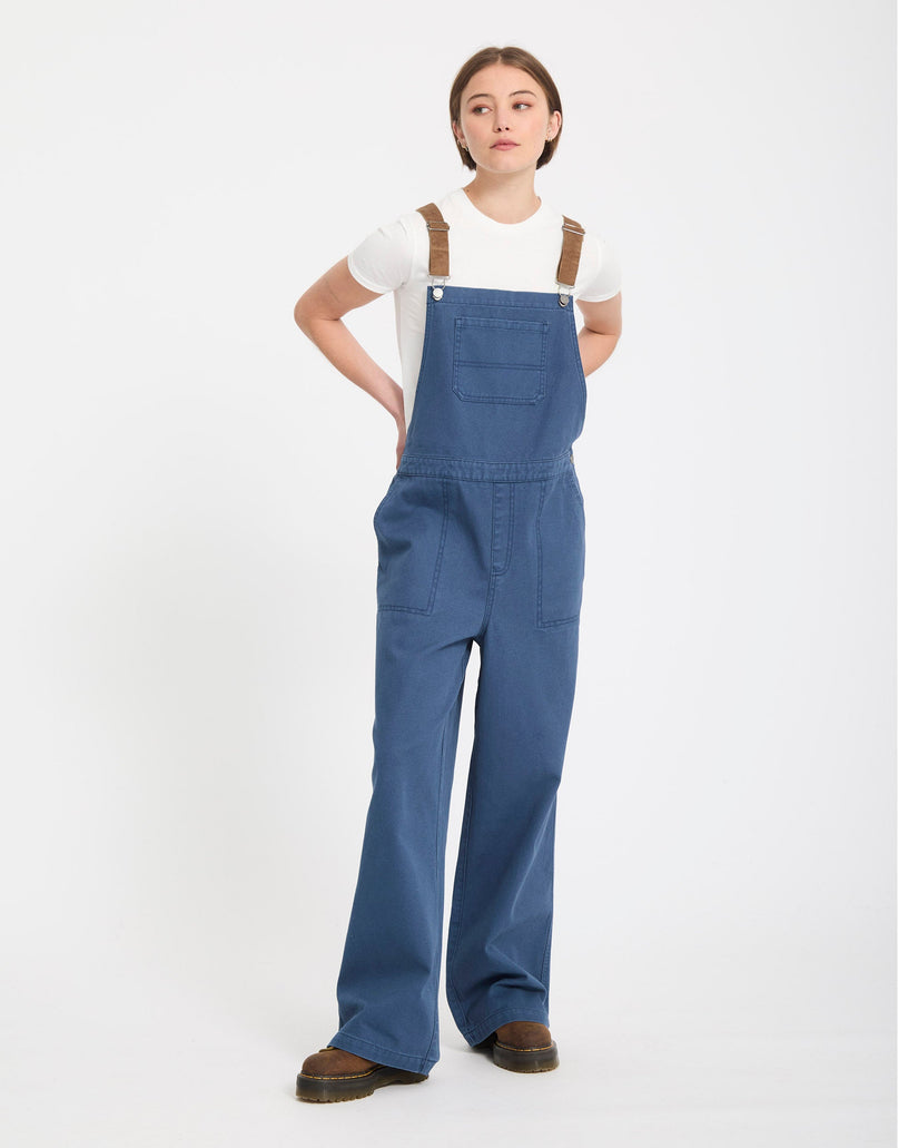 Full Cut Latzhose - Harbor Blue