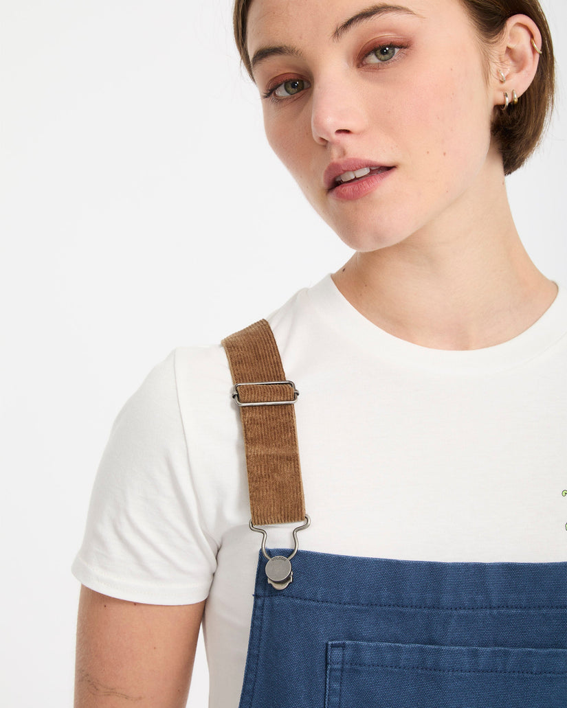 Full Cut Latzhose - Harbor Blue