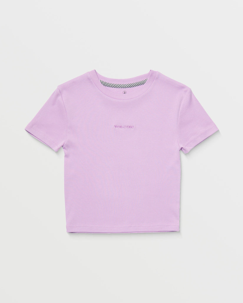 Volcomstone Tight Crop T-shirt - IRIS PURPLE