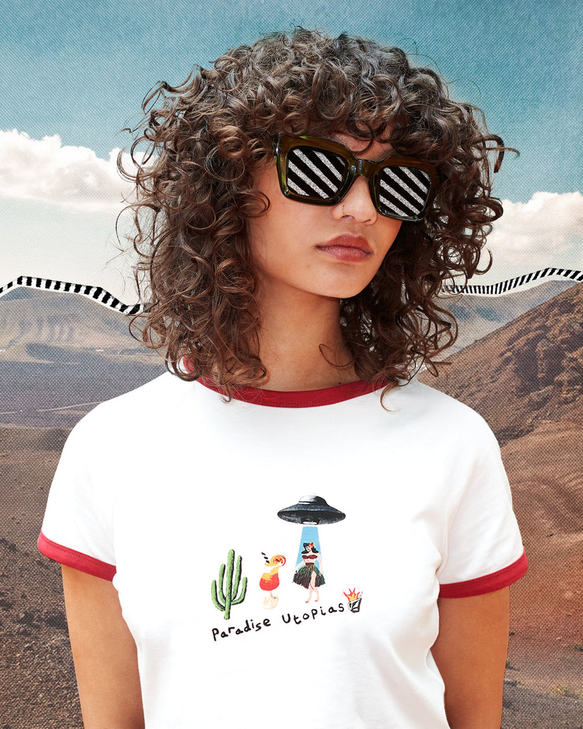 Mickey Mason Crop-Top - Off White