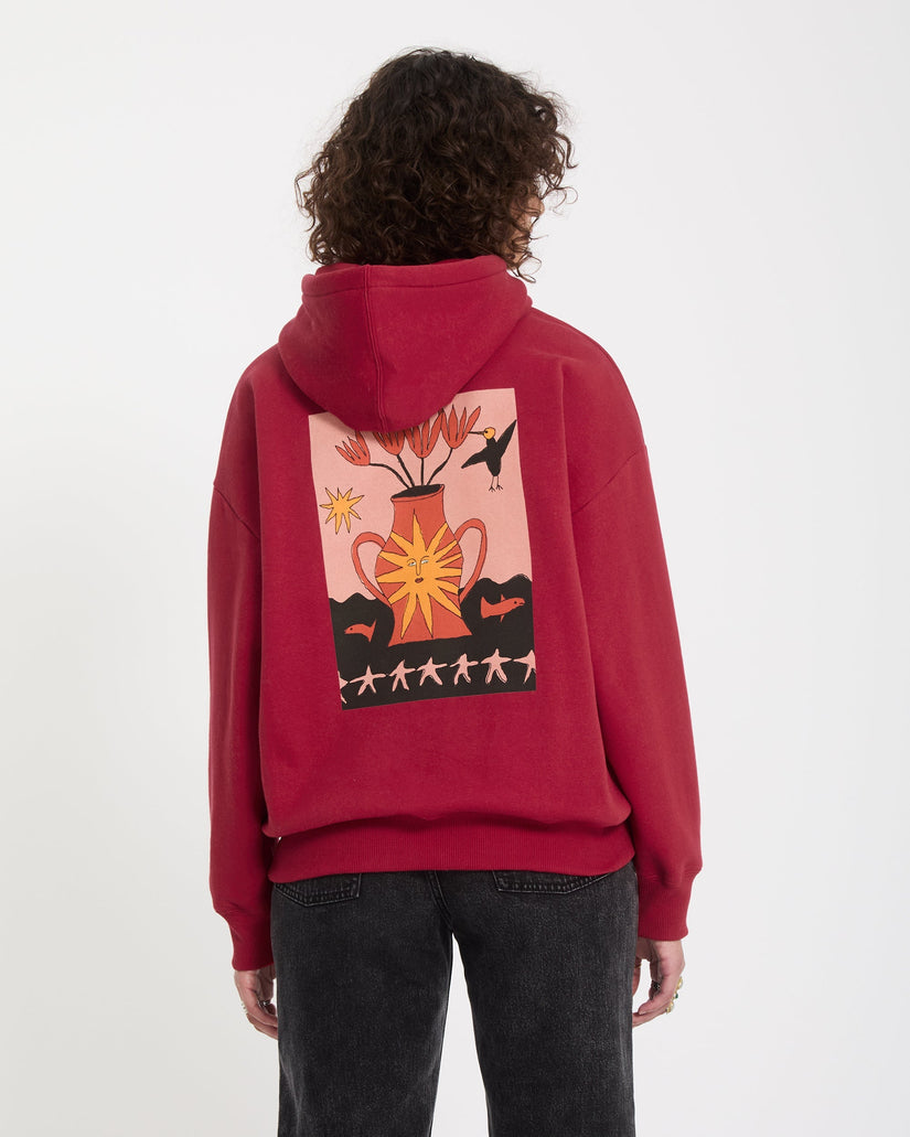 Moove On Hoodie - Deep Red