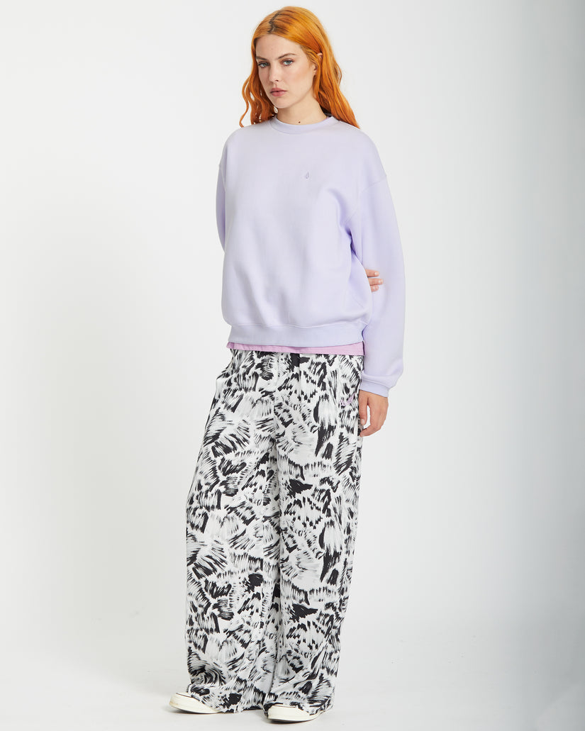 Stone Heart Up Pullover - DUSTY LAVENDER