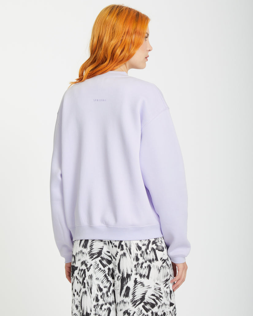 Stone Heart Up Pullover - DUSTY LAVENDER