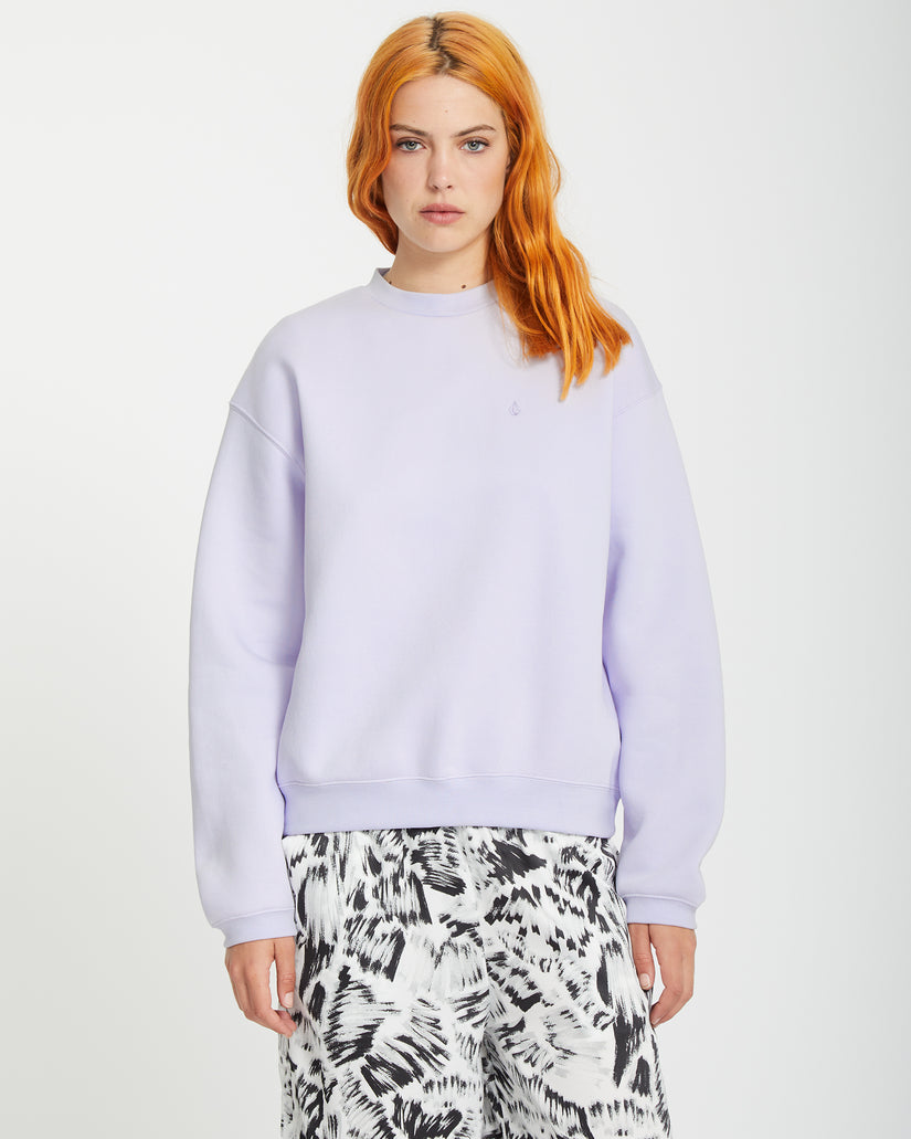 Stone Heart Up Pullover - DUSTY LAVENDER