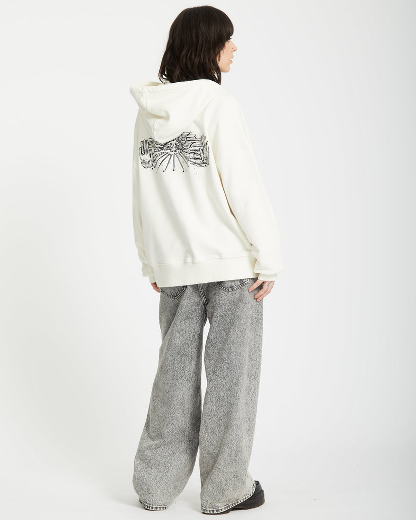 Alix Zip-up Kapuzenpullover - STAR WHITE