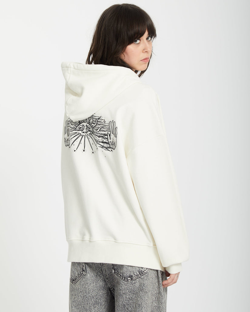 Alix Zip-up Kapuzenpullover - STAR WHITE
