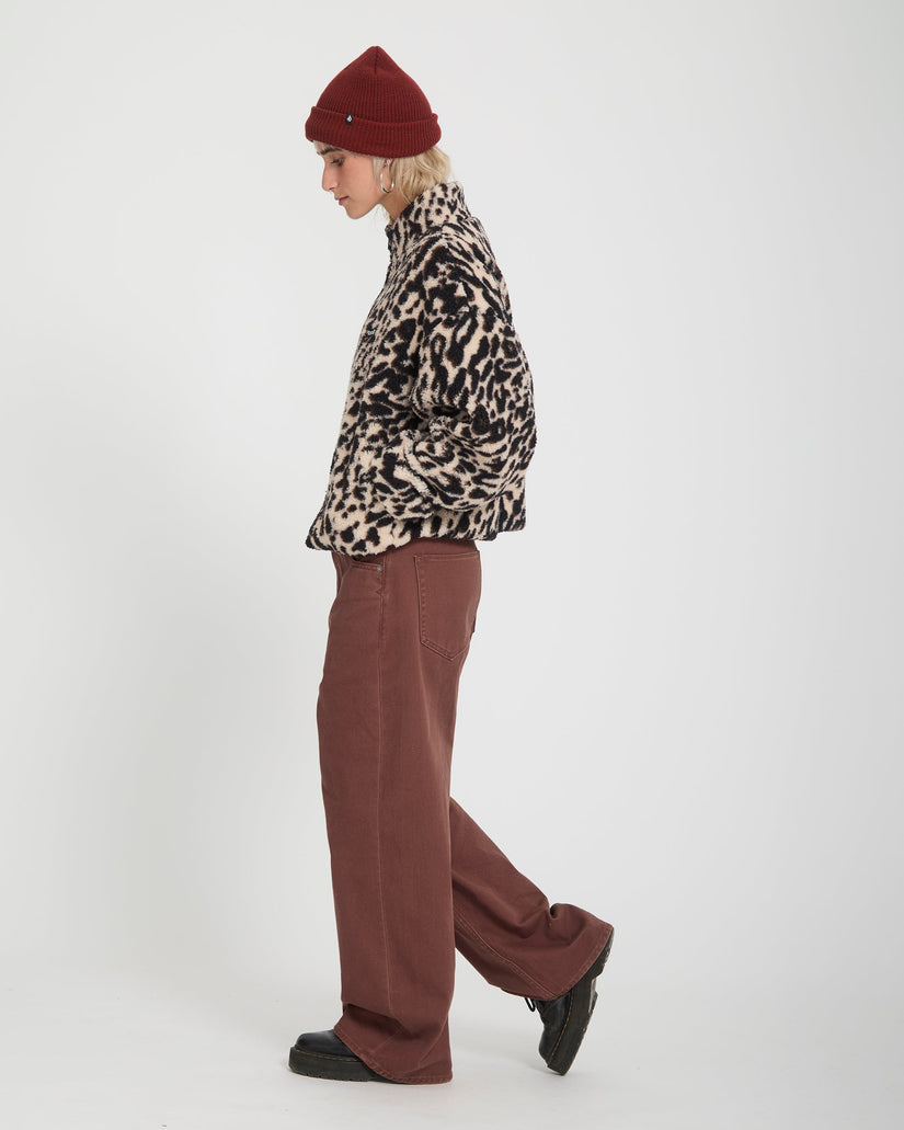 Wylding Out Sherpa Jacke - Animal Print
