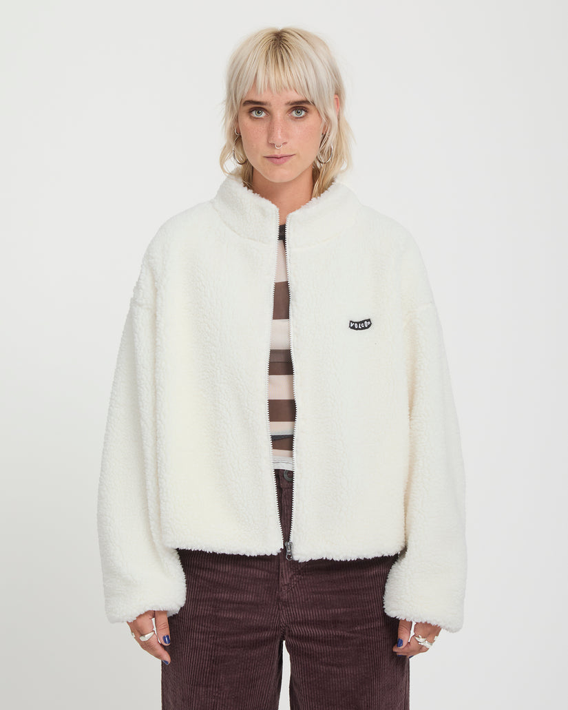 Wylding Out Sherpa Jacke - Off White