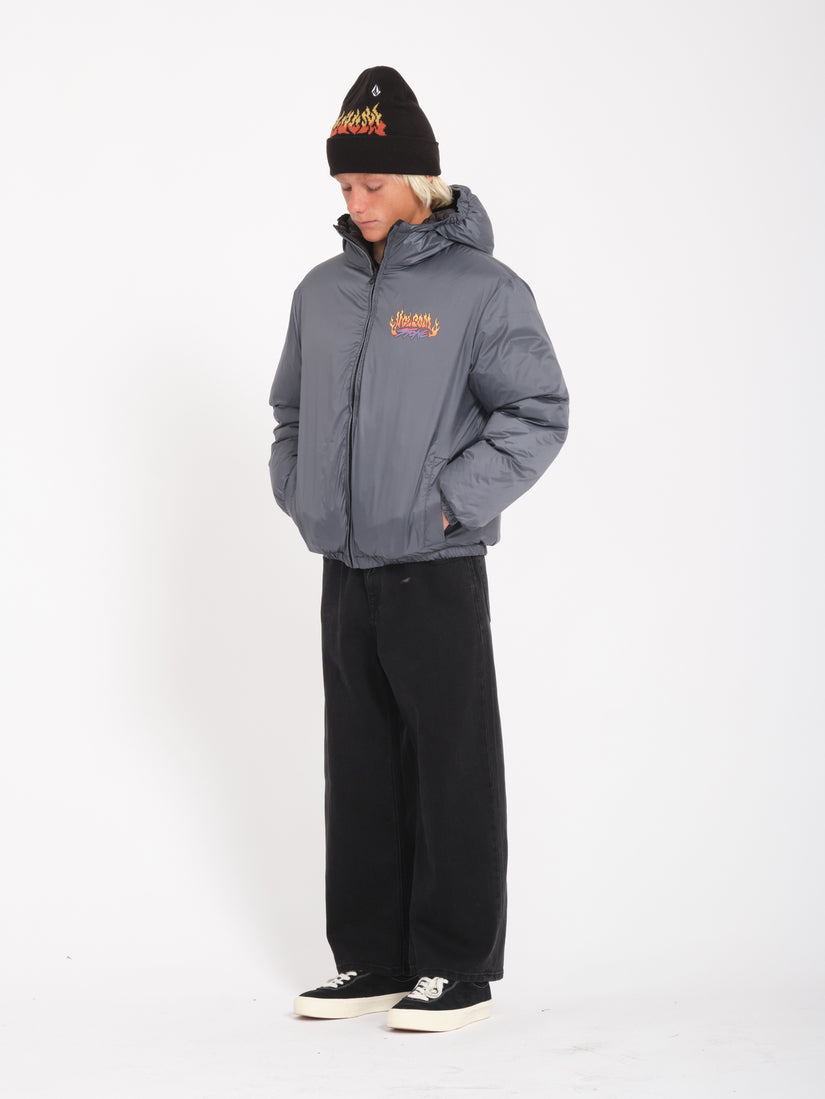 Iconic Jacke (wendbar) - BLACK - (KINDER)