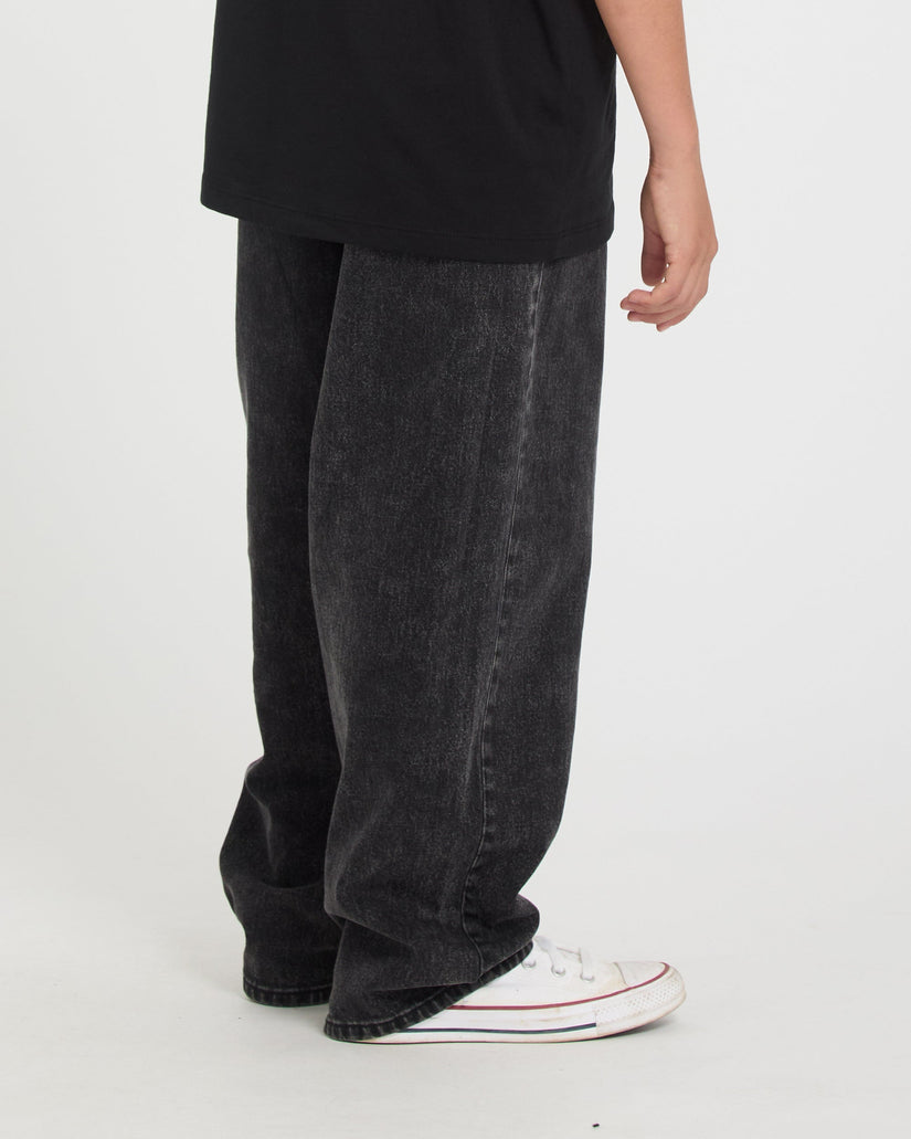 Freazy Loose Jeans - Blackity Black - (KINDER)
