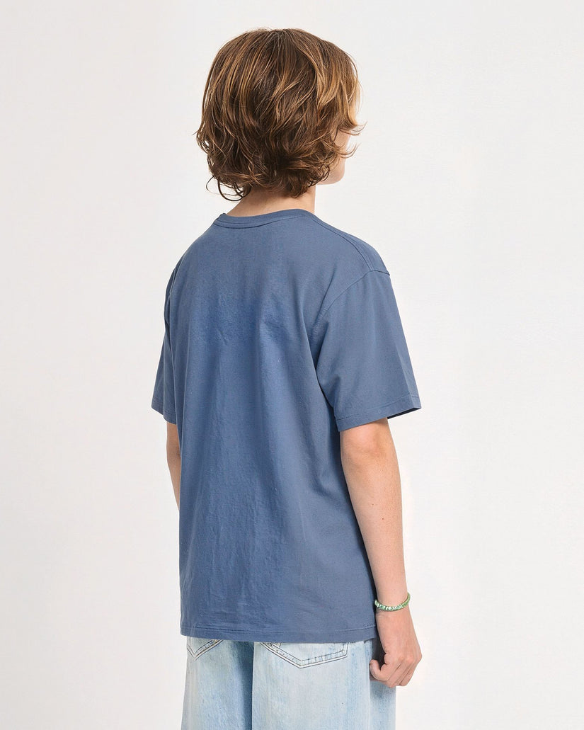 Stone Blanks T-Shirt - Storm Blue - (KINDER)