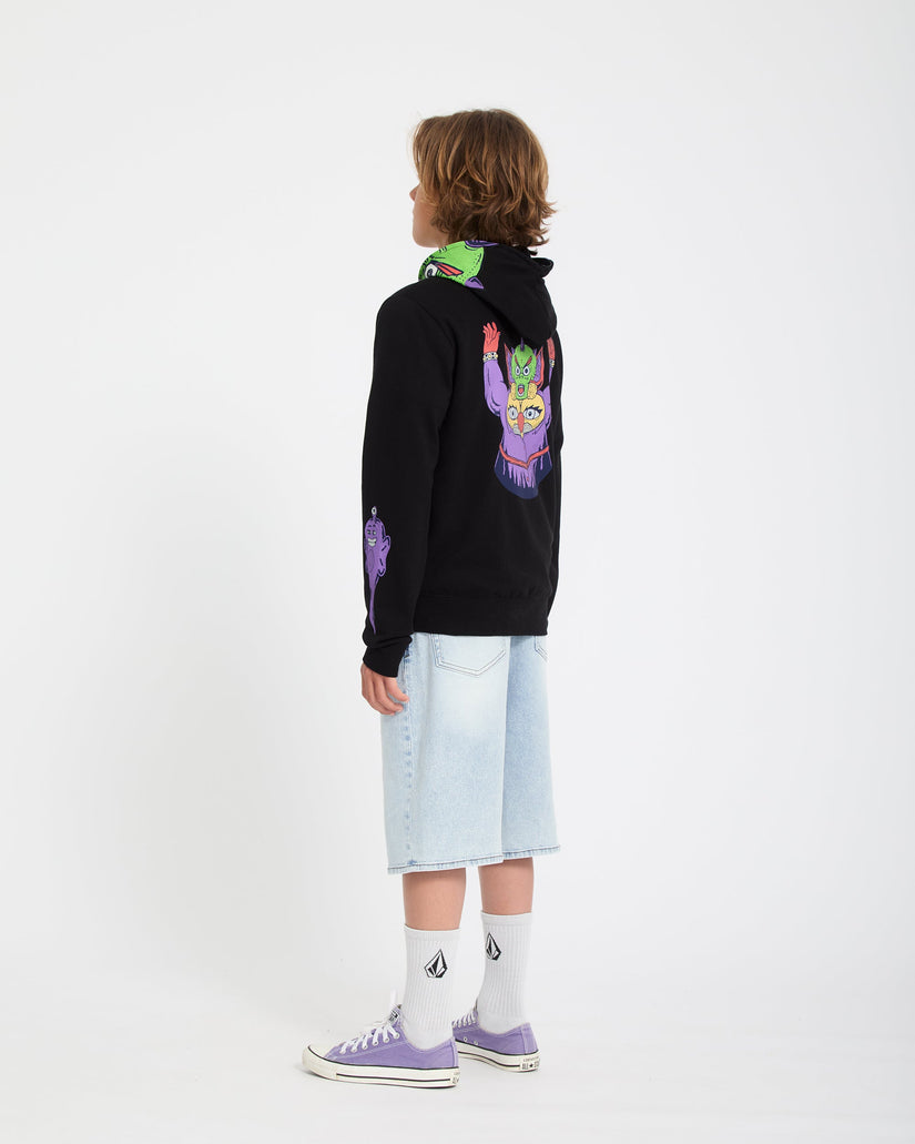 Ben Sanair Full Zip Hoodie - Black - (KINDER)