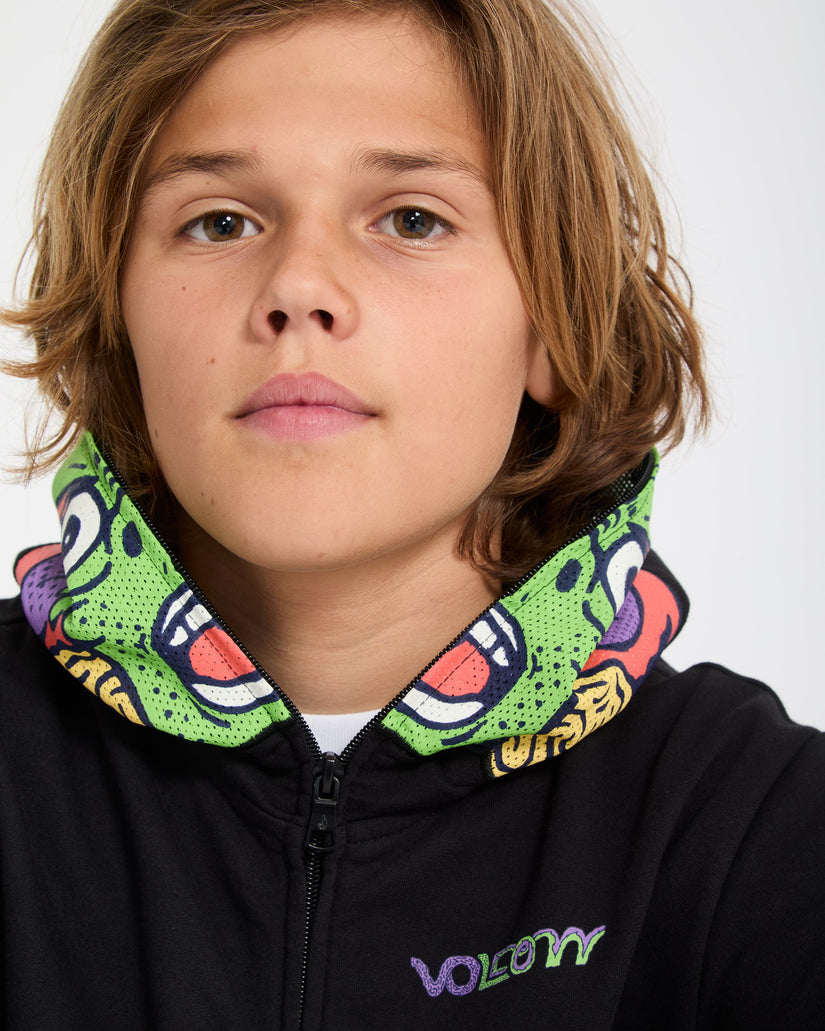 Ben Sanair Full Zip Hoodie - Black - (KINDER)