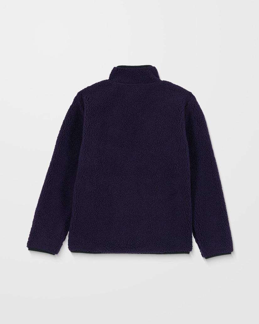 Muzzer Fuzzar Zip Sweatshirt - Dark Purple - (KINDER)