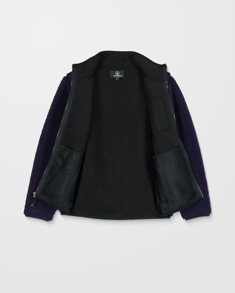Muzzer Fuzzar Zip Sweatshirt - Dark Purple - (KINDER)