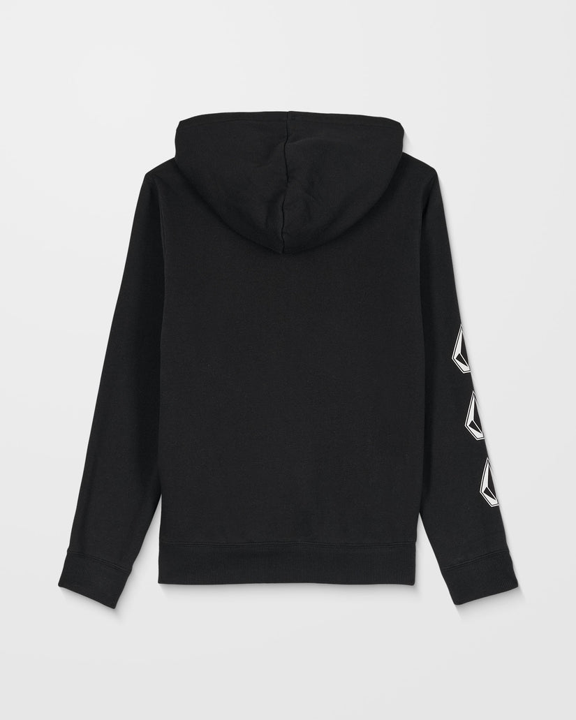 Iconic Stone Gid Zip Up Hoodie - Black - (KINDER)
