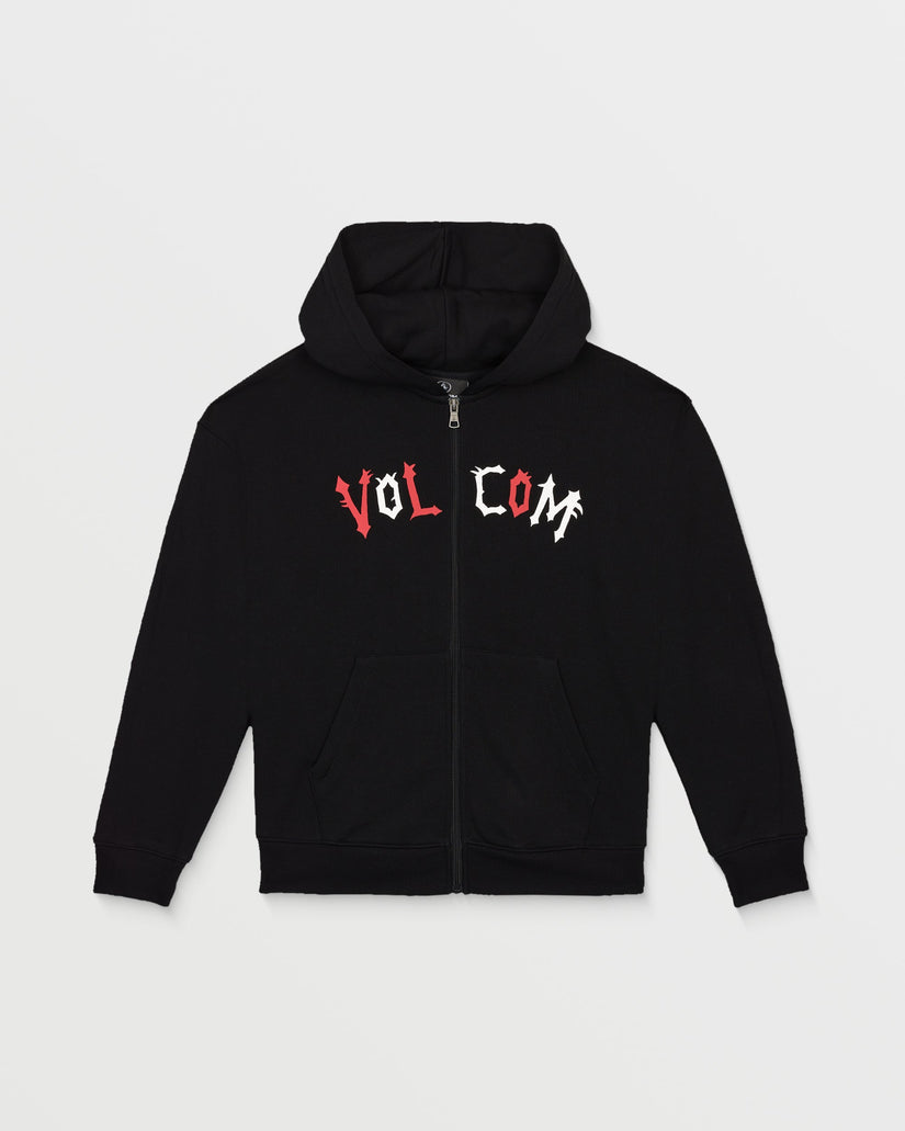 Ozzy Fleece Zip Hoodie - Black - (KINDER)