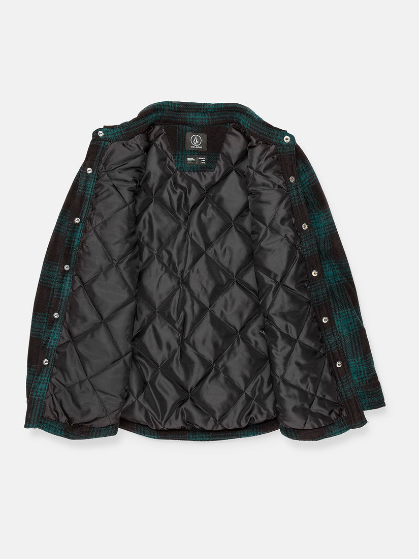 Bowered Fleece Überhemd - Evergreen  - (KINDER)