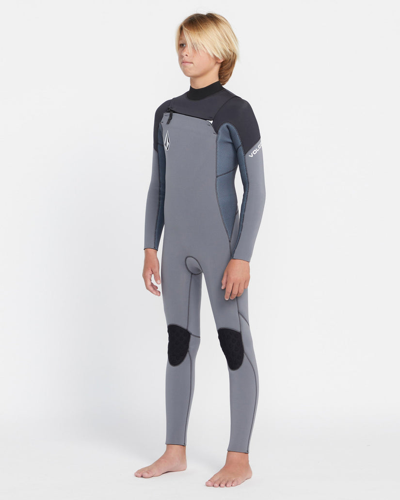 Modulator 4/3Mm Chest Zip Long Sleeve Neoprenanzug - Charcoal  - (KINDER)