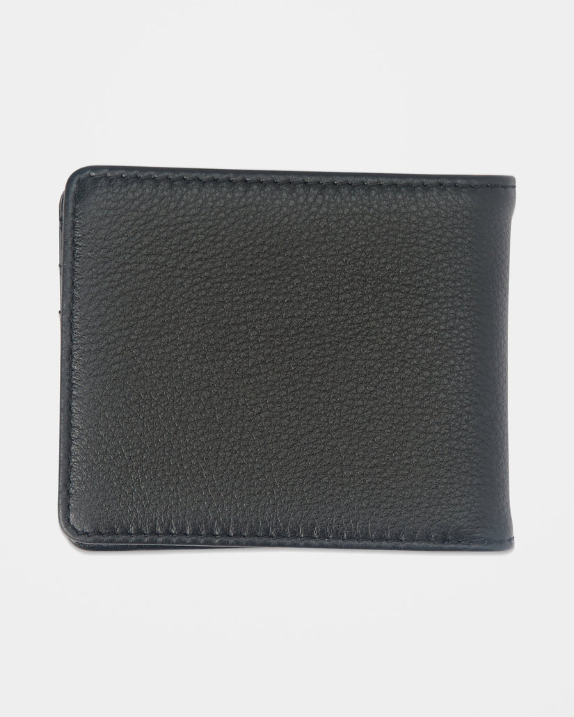 Single Stone Leather Brieftasche - Black