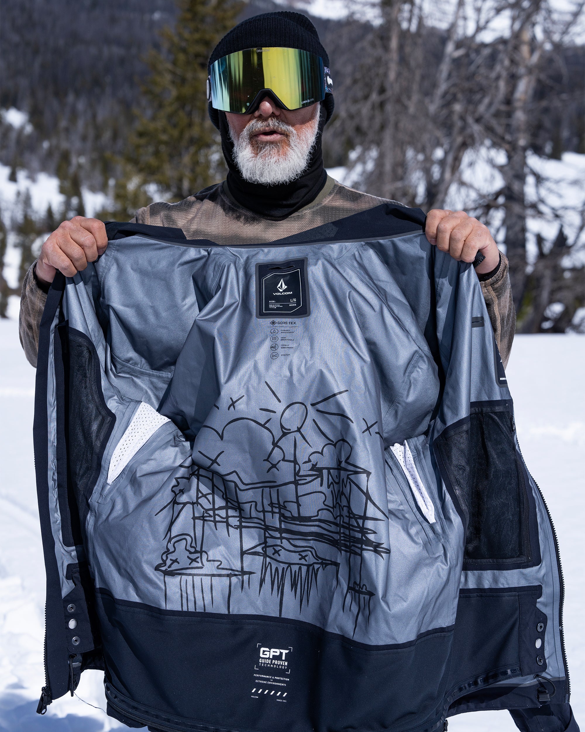 Guch Stretch Gore-Tex Jacke - Agave - AGAVE / XS