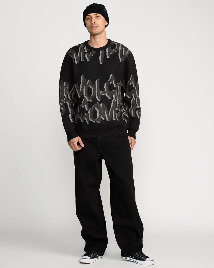 Stone Jacquard Jacke - Black