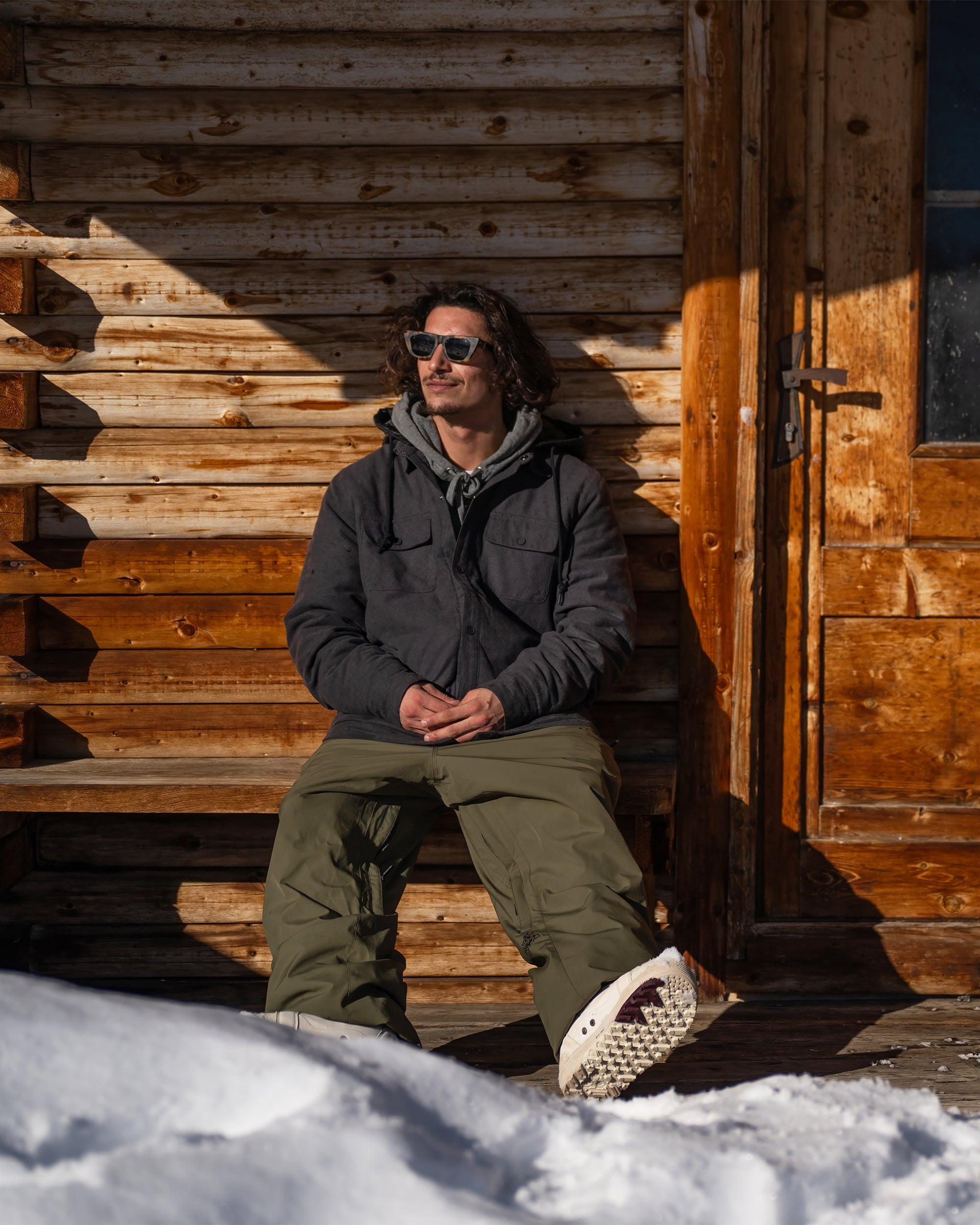 Insulated Riding Flannel Jacket - Heather Black - Herren - Volcom