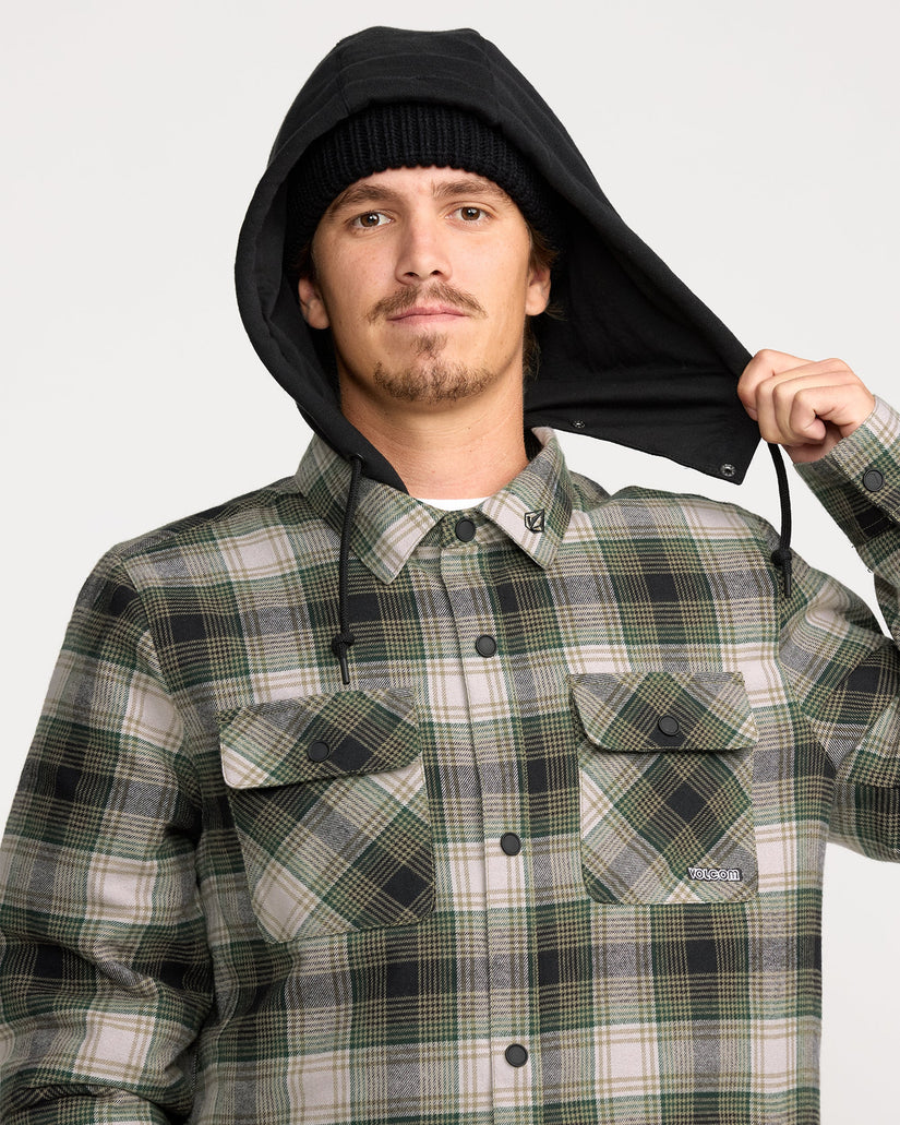 Kenson Insulated Flannel Jacke - Black Green