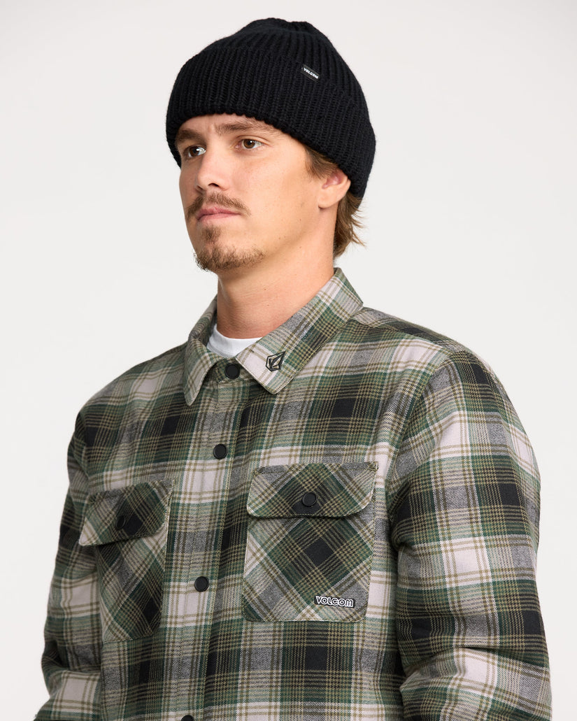 Kenson Insulated Flannel Jacke - Black Green