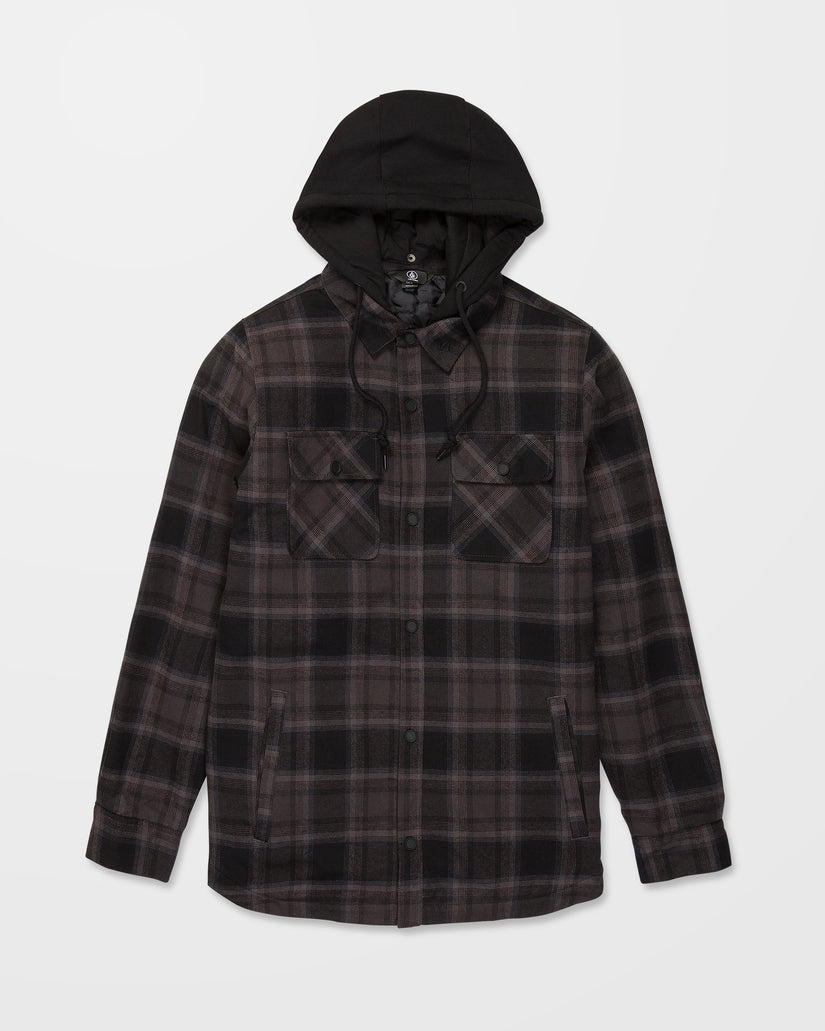 Enson Insulated Riding Flannel Jacke - Black